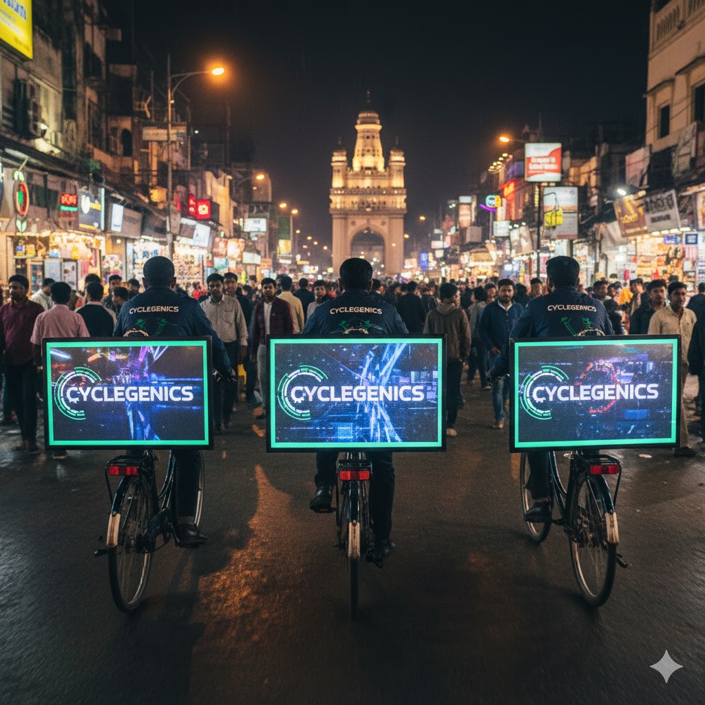 LED Screen Cycle Ads